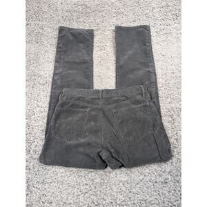 Gap Jeans Men 32x34 Gray Straight Fit Normcore Corduroy Modern Casual Preppy